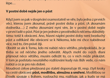 Postní almužna 2020 ve farnosti Luhačovice, Pozlovice, a Horní Lhota